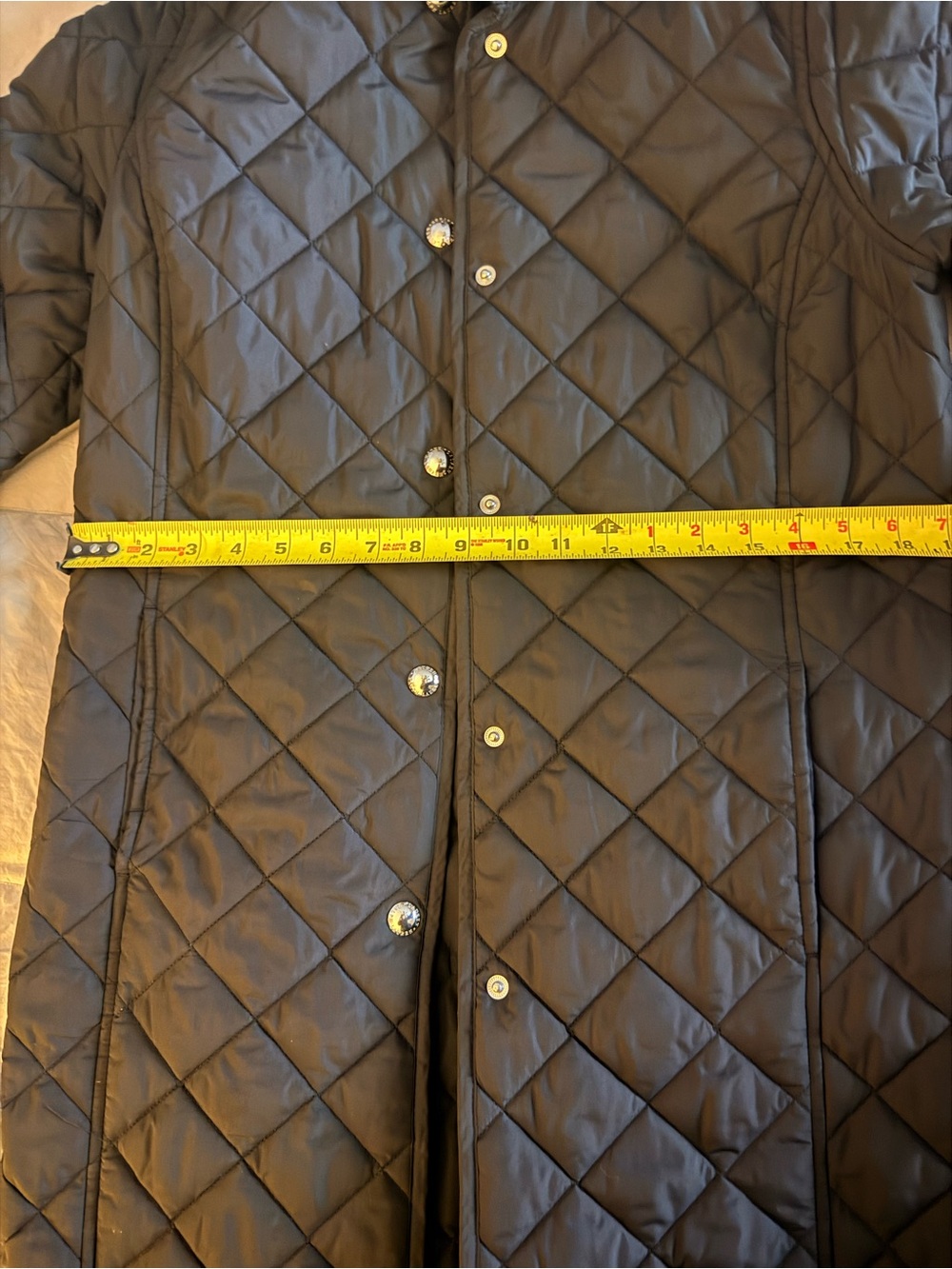 Lauren Ralph Lauren Black Quilted Snap-Front Jacket - Picture 6 of 9